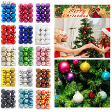 24pcs Christmas Tree Ball For Xmas Party Wedding 3CM Ball Christmas Balls Hanging Ornament For Home Christmas Decoration 7Z 2024 - buy cheap