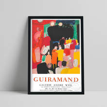 Paul Guiramand French Exhibition Vintage Poster, Guiramand Prints, Color Abstract Character Wall Painting, Living Room Decor 2024 - buy cheap