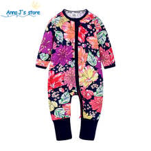 Baby girls flower jumpsuit Baby Clothes autumn cotton zipper Baby Girls Boys Rompers toddler Kids Clothes Overalls ppy527 2024 - buy cheap