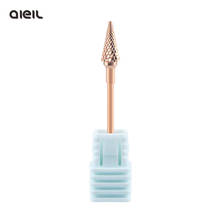 Rose Gold Coating Tungsten Carbide Rotary Burr Nail Drill Bits Electric Cutter For Manicure Machine Nail Drill Accessories Tool 2024 - buy cheap