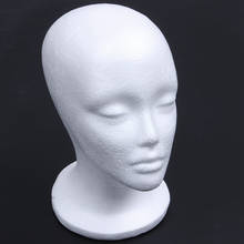 Female Styrofoam Foam Mannequin Manikin Head Model Hat Glasses Display Foam Mannequin Head Model Hat Wig Display Stand Rack 2024 - buy cheap