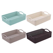 Desktop Foldable Plastic Storage Basket Toy Kitchen Cabinet Cosmetics Lipstick Jewelry Universal Box Storage Basket Organizer 2024 - buy cheap