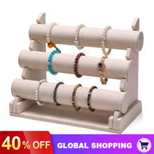 Triple Bracelet Holder Jewelry Display Stand Watch Bangle Bar Necklace Storage Organizer 2024 - buy cheap