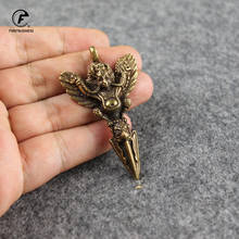 Retro Copper Tibetan Supplies Exquisite Roc Garuda Golden-Winged Peng Bird Vajra Amulet Pendant Charm Keychains Tea Deedle 2024 - buy cheap