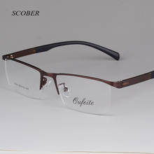 Armações de óculos de liga 2020, óculos de leitura elegantes tr90, armação com pernas para miopia, armação de metal para mulheres 2024 - compre barato