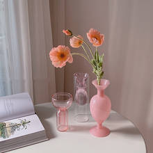 Glass Vase for Flowers Flower Bottle Decorative Art Glass Home Decor Vase for Parties Pools Patios Wedding 2024 - buy cheap