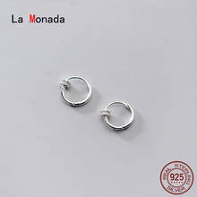 La Monada-pendientes de Aro para mujer, joyería fina de plata 925 para mujer, aretes redondos de aro, plata 925 2024 - compra barato