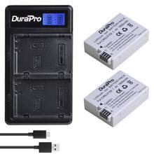 Durapro-bateria para câmera, usb duplo, carregador para canon eos 550d 600d 650d 700d kiss x4 x5 x6i x7i 2024 - compre barato