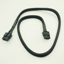 Preto 650mm sleeved 8pin cpu cabo de alimentação 8pin para 8 (4 + 4)-pinos modulares cabos de alimentação para corsair rm650x rm750x rm850x rm1000x 2024 - compre barato