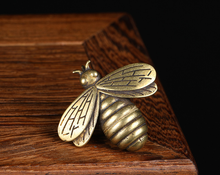 Accesorios de joyería Vintage, accesorio de artesanía de abeja de latón macizo, adorno de escritorio en miniatura, decoración punk a3556 2024 - compra barato