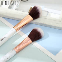 Dinorag 1Pcs Makeup Brush Fiber Marbling Foundation Brush Loose Powder Blusher Brush Professional Beauty Makeup Brush Tools 2024 - buy cheap