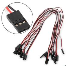 10pcs 50-300mm Male a male Quadcopter Servo Extension Manche FOR JR Wire Cable 2024 - buy cheap