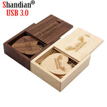 SHANDIAN деревянный USB флеш-накопитель 64 ГБ 32 ГБ 16 ГБ 8 ГБ 4 ГБ USB 3,0 2024 - купить недорого