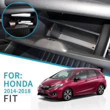 Автомобильный контейнер для перчаток с интервалом для Honda Fit Jazz 2014 ~ 2018, контейнер для хранения, центральный контейнер для хранения 2024 - купить недорого