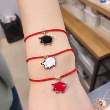 Pulsera con colgante de cerdo de la suerte de Año Nuevo, cadena roja de alta calidad, personalidad de moda para la buena suerte, regalo de cumpleaños 2024 - compra barato