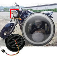 7Inch Waterproof Led Headlight Hi-Low Beam Halo Angel Eye For Honda CB400 CB500 CB1300 Motorcycle Projector Headlamp 2024 - buy cheap