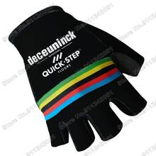 Guantes de Ciclismo de paso rápido, protectores de manos de medio dedo con Gel, color negro, campeón del mundo, para ciclismo de montaña y carretera, 2020 2024 - compra barato