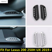 Lapetus olhar de fibra de carbono/fosco exterior para lexus ux 200 250h 2019 - 2022 painel ar condicionado ac saída ventilação capa guarnição 2024 - compre barato