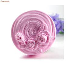 Diy rosas artesanal sabão molde 3d grau alimentício silicone molde fondant bolo molde ferramentas de decoração do bolo ferramentas de banho 2024 - compre barato