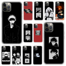 Phone Case For iPhone 11 Pro Shell For iphone 12 Pro Max 7 8 Plus SE 2020 X XR XS MAX Matte Cover jujutsu kaisen Gojou satoru 2024 - buy cheap