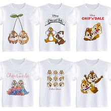 Disney Chip Dale Fashion Anime Figures Cartoon Products Cosplay Accessories Customized T-Shirt  Casual Gifts Unisex 2024 - buy cheap