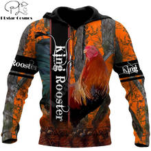 Beautiful King Rooster Camo 3D All Over Printed Unisex Deluxe Hoodie Men Sweatshirt Zip Pullover Casual Jacket Tracksuit DW0273 2024 - buy cheap