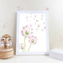 Pintura em tela para decoração caseira, arte em tela, impressão de leão, aquarela rosa, poster modular moderno estilo nórdico para sala de estar 2024 - compre barato