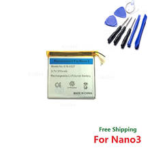 Substituição de bateria nano 3 original, bateria 3.7v li-ion para ipod nano 3 de 3ª geração com ferramentas 2024 - compre barato