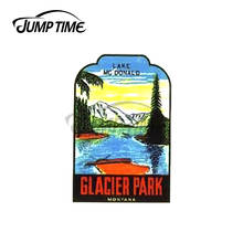 JumpTime 13 x 3.3cm For Glacier National Park Lake McDonald Vintage Travel Decal Personality Creative Car Stickers VAN Decal 2024 - buy cheap