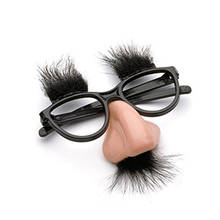 2pcs/pet Party Accoutrements Fuzzy Nose and Glasses Classic Disguise Gag Joke Toys 2024 - buy cheap