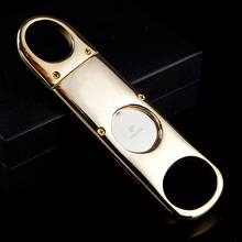 COHIBA-accesorios para cigarros de una hoja, accesorio de acero inoxidable, tono dorado, Zigarre de viaje de bolsillo, herramienta 364F 2024 - compra barato