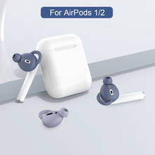 Силиконовые наушники-вкладыши с шумоподавлением для Apple Airpods 1/2, чехол для наушников с чехлом для хранения, аксессуары для Bluetooth наушников 2024 - купить недорого