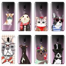 Para OnePlus 3 3T 5 5T 6 6T funda para teléfono silicona gato perro PUG Corgi lindo conejo perezoso suave cubierta trasera para One Plus 3 3T 5 5T 6 6T 2024 - compra barato