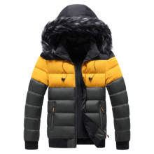 Jaquetas bomber masculinas de inverno, casacos grossos, quentes com capuz e pelo 2024 - compre barato