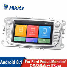 Hikity 2 Din Android 7 '' Car Radio Multimedia Player GPS Navigation WIFI MP5 For Ford Focus Mondeo C-MAX Galaxy II Kuga 2024 - buy cheap