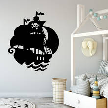 Free Shipping Pirate Ship Waterproof Wall Stickers Wall Art Decor For Living Room Kids Room Vinilo Pared 2024 - buy cheap