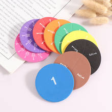 51pcs Circular Numbered Fractions Counting Chips Montessori Educational School Supplies Gift Math Mathematics Learning Materials 2024 - buy cheap