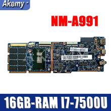 NM-A991 original mainboard for Lenovo MIIX 720-12IKB with 16GB-RAM I7-7500U Laptop motherboard 2024 - compre barato