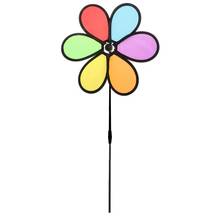 Colorful Rainbow Dazy Flower Spinner Wind Windmill Garden Yard Outdoor Decor Q0KB 2024 - buy cheap