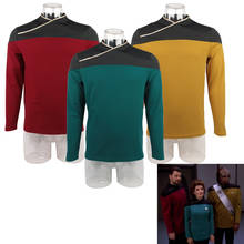 Star TNG Captain Picard Trek Red Uniform Top Jacket Voyager DS9 Yellow Cosplay Costumes Halloween Party Prop 2024 - buy cheap