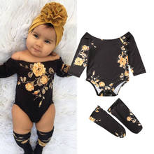 0-24M Newborn Toddler Baby Girl Floral Romper Spring Costume for baby girl 2020 Casual Baby Boy Clothes Long Sleeve 3pcs 2024 - buy cheap
