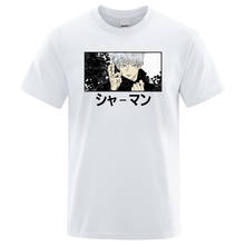 Camisetas com estampa gojo satultra, camisetas engraçadas com estampa harajuku, anime japonês, jujosu, kaisen, camisetas engraçadas, marca de verão para homens 2024 - compre barato