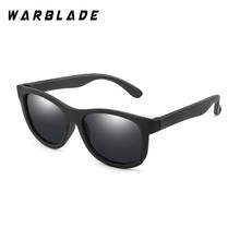 Warblade marca designer polarizado crianças óculos de sol tr90 meninos meninas 2020 moda segurança óculos gafas uv400 2024 - compre barato