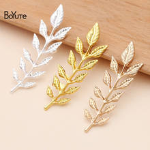BoYuTe (20 Pieces/Lot) 18*61MM Metal Alloy Silver KC Gold Branch Leaf Materials Diy Accessories for Jewelry Making 2024 - buy cheap