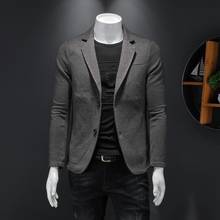 Korean men's suits solid color business casual Slim small suit casual wear casual cardigan 2020 spring tide jacket 2024 - buy cheap