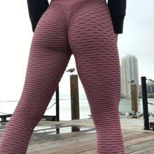 2020 New Bumps Style Leggings Put Hip Fold Elastic High Waist Legging Breathable Slim Pants indoor Sports 2024 - buy cheap