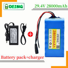 High Quality 7S5P 24v 28Ah Battery Pack 250w 29.4V 28000mAh Lithium Ion Battery For Wheelchair Electric Bicycle BMS + 2A Charger 2024 - buy cheap