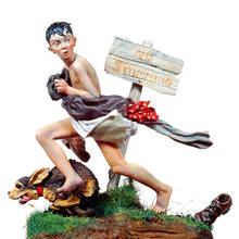 1/32 Scale Swimming Boy Unpainted Resin Figure Building Kit 2024 - buy cheap