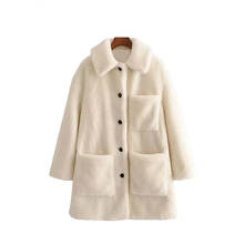 Abrigo de peluche de gran tamaño para mujer, elegante, cálido, Cremallera gruesa, abrigo de dormir, ropa de otoño 2024 - compra barato