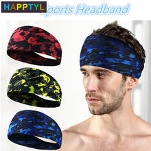 HAPPTYL 1Pcs Sport Workout Athletic Yoga Moisture Wicking Headband Sweatband Trendy Stylish Headscarf fits All Men & Women 2024 - buy cheap